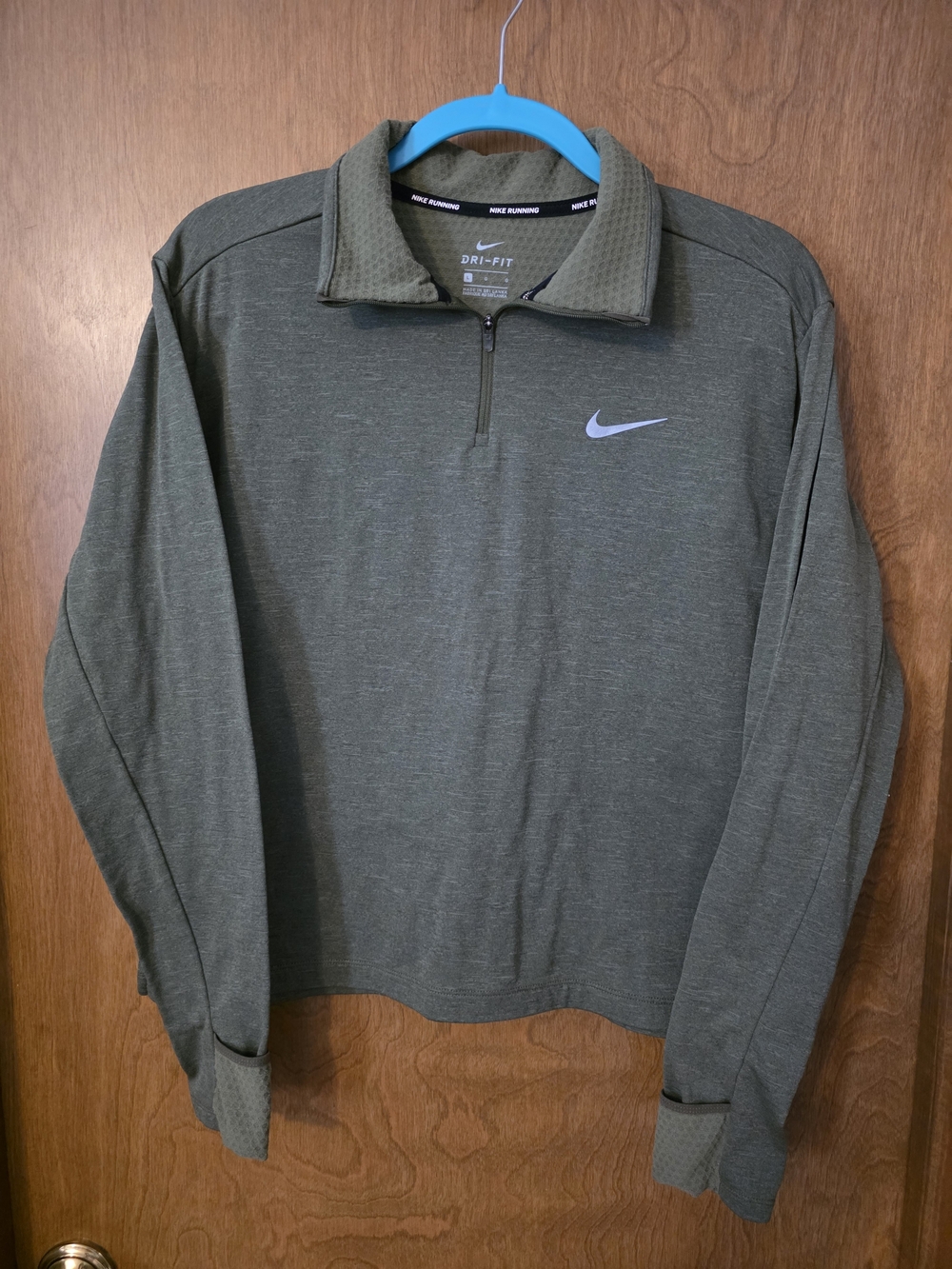 Nike Dri-FIT Olive Green Men's Quarter-Zip Pullover